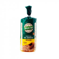 Panquecas de arroz de gergelim Biocop 200 g