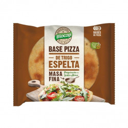 Dinkel-Weizen-Pizzaboden Dünne Kruste Biocop 3 Einheiten 390 gr