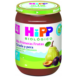 HIPP Pot de prunes et poires 190 grammes