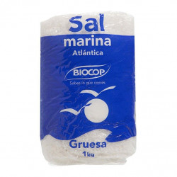 Sal marina fina, natural y sin aditivos 1kg - Soria Natural