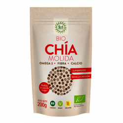 Ground Chia Seeds Sol Natural 200 gr