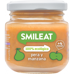 Smileat Tarro Pera y Manzana Ecológico 130gr