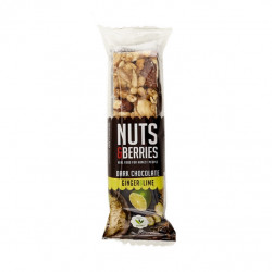 Nuts & Berries Barritas Choco Negro Jengibre - Lima 15 unidades