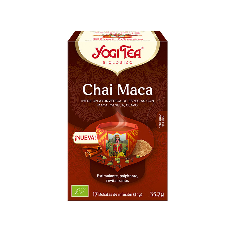 Infusión Chai Maca Yogi Tea 17*2gr