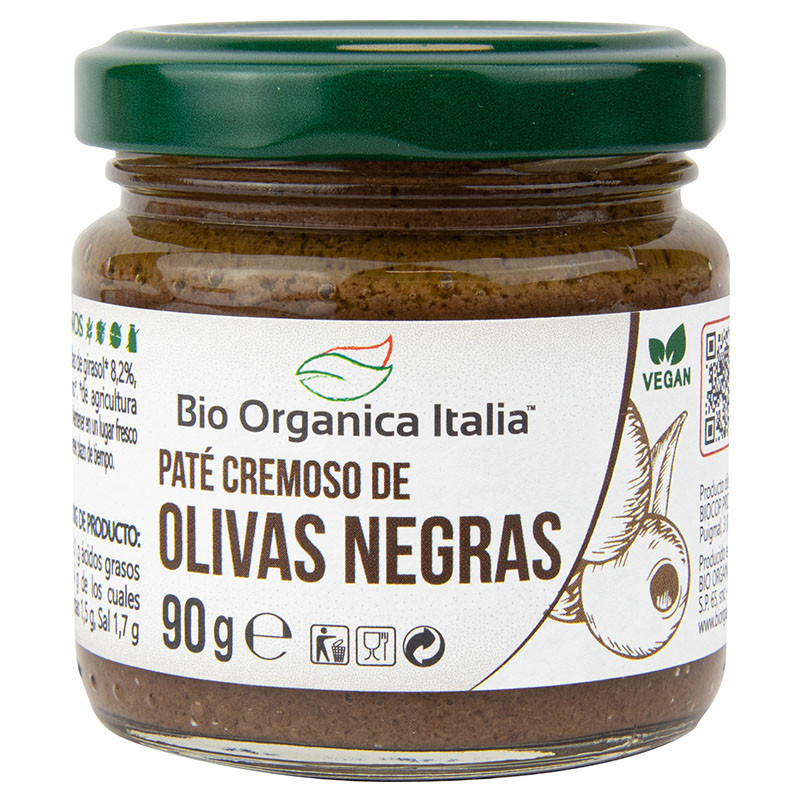 Paté de Olivas Negras Bio Orgánica 90 gr