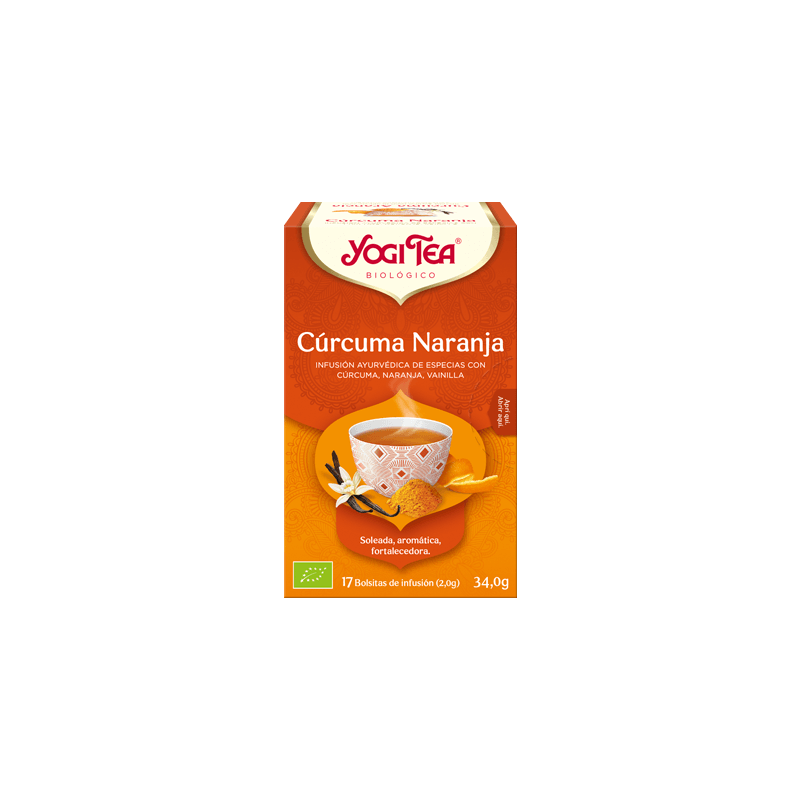 Infusión Cúrcuma y Naranja Yogi Tea 17 bolsitas - Vegaffinity