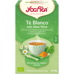 Yogi Tea Te Blanco con Aloe Vera 17 Bolsitas