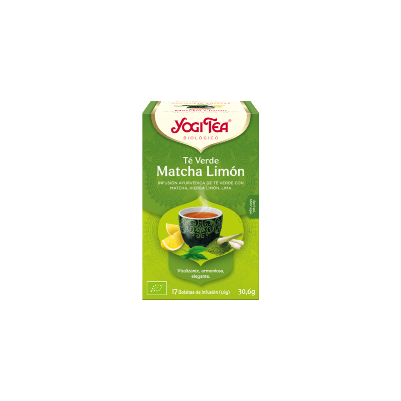 Infusión Té Verde Matcha Limón 17 filtros Yogi Tea