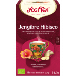 Yogi Tea Jengibre Hibisco Bio 17 bolsas