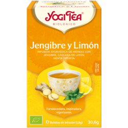 Yogi Tea Jengibre y Limón 17 bolsas
