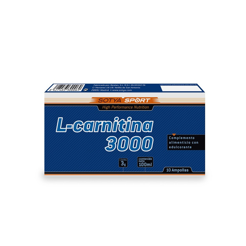 Sotya L-Carnitina 10 ampollas 3000mg