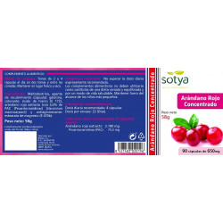 Sotya Arandano Rojo 90 caps 650 mg