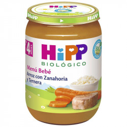 Tarro Arroz, Zanahoria y Ternera HiPP 190 gr