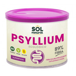 Psyllium Organic Gluten Free Powder Sol Natural 200 gramas