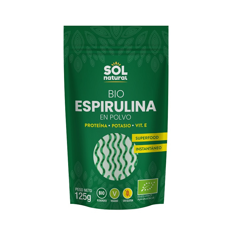 Sol Natural Espirulina en Polvo 125 gr