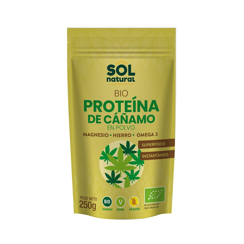 proteína de cânhamo Sol Natural 250 gr