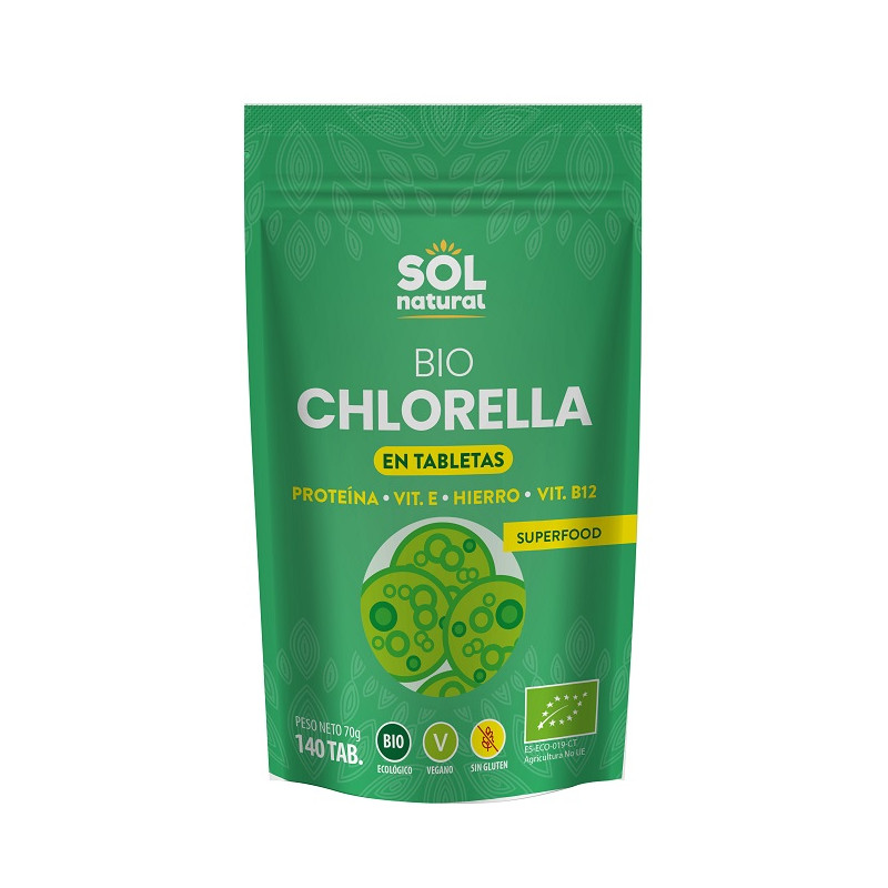 Sol Natural Chlorella Tabletas 140