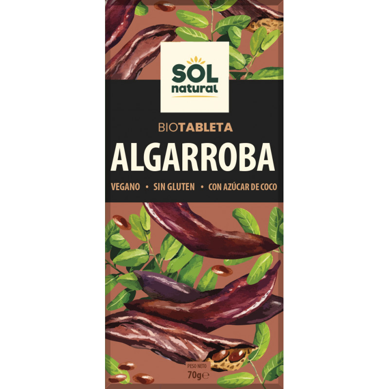 Sol Natural Chocolate com Alfarroba 70 gr
