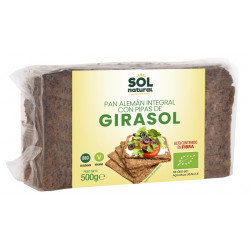 Sol Natural pão de centeio alemão com sementes de girassol 500g