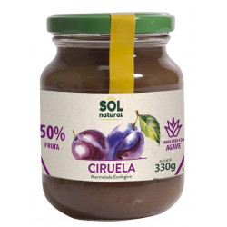 Sol Natural Organic Plum Jam with Agave 330gr