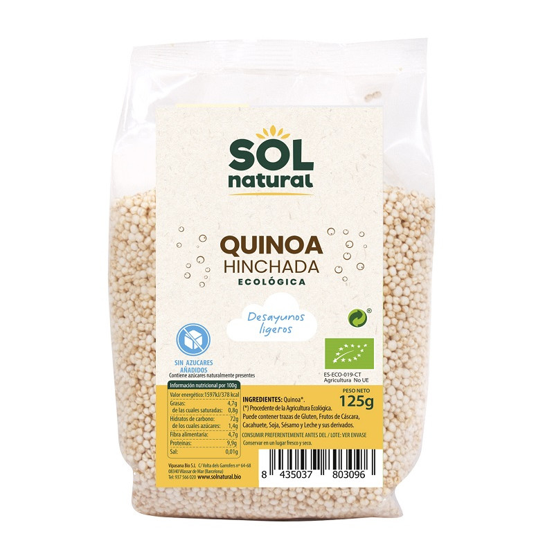 Sol Natural Quinoa Hinchada 125g