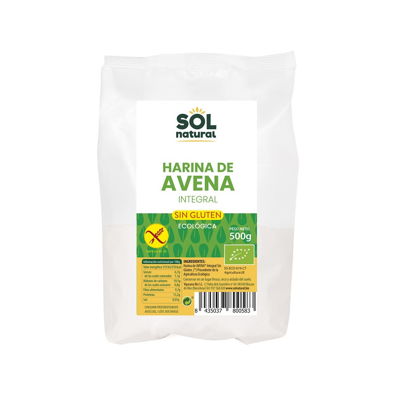 Sol Natural Gluten-Free Oat Flour 500g