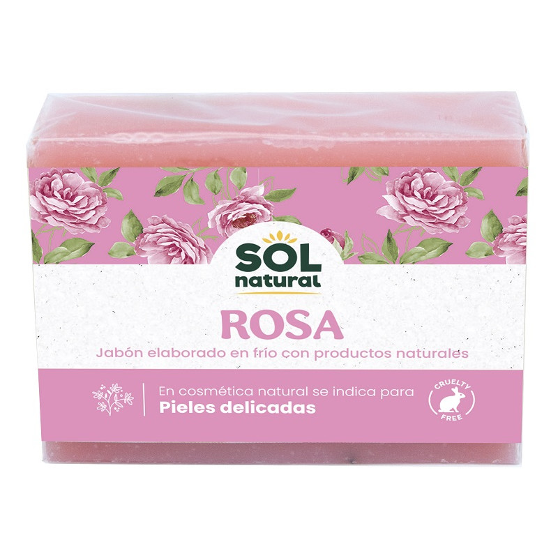 Sol Natural Jabón de Rosa Pétalos 100gr