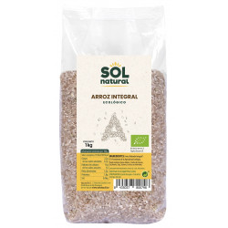 Sol Natural arroz integral orgânico redondo 1Kg
