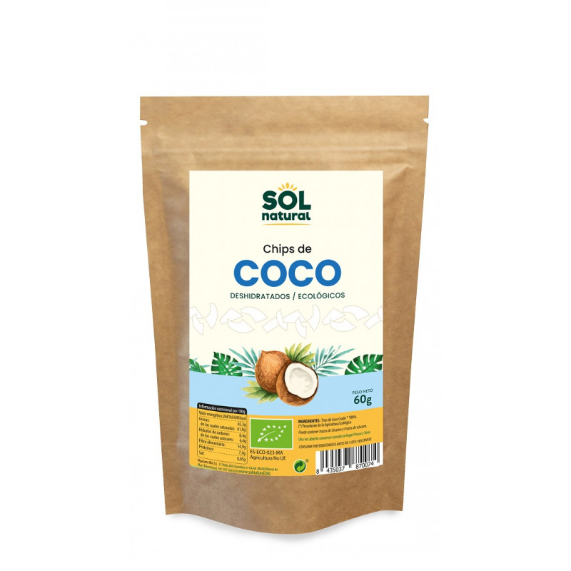 Sol Natural Sri Lanka Chips de noix de coco 60g