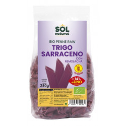 Sol Natural Penne de Trigo Sarraceno con Remolacha 250g