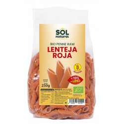 Sol Natural Penne Red Lentil with Organic Linen 250g