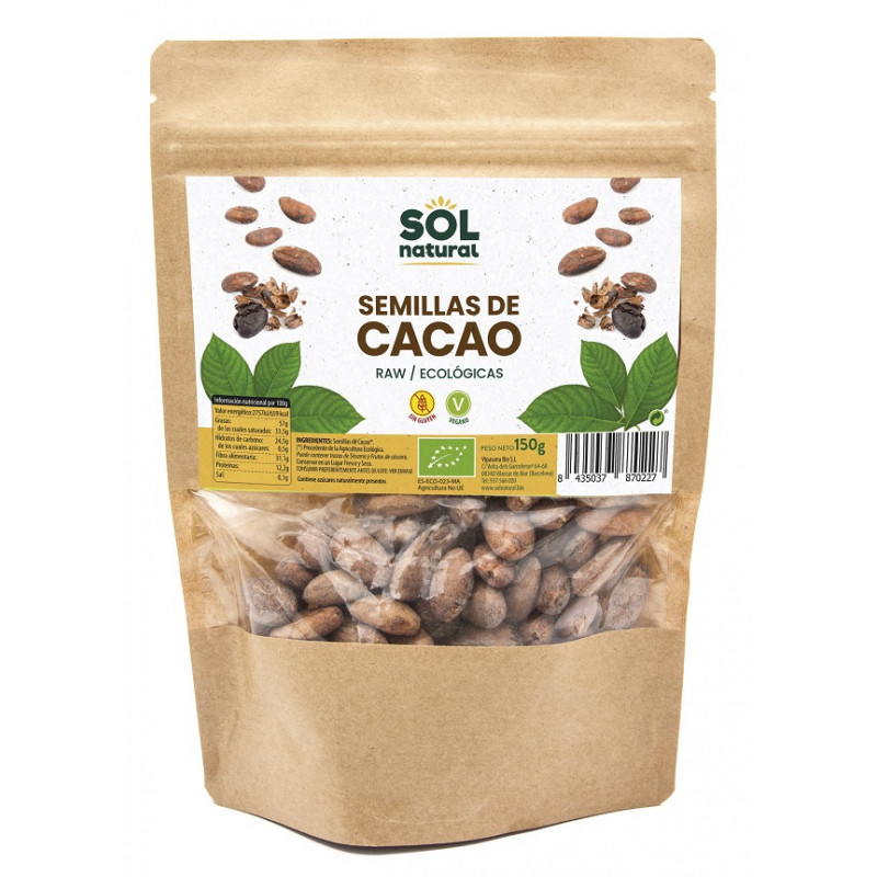 Sol Natural Graines de Cacao Crues 150g