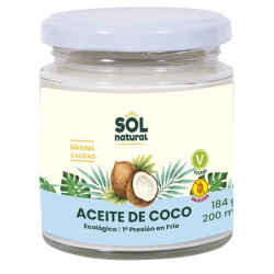 Sol Natural Extra Virgin Coconut Oil 200ml