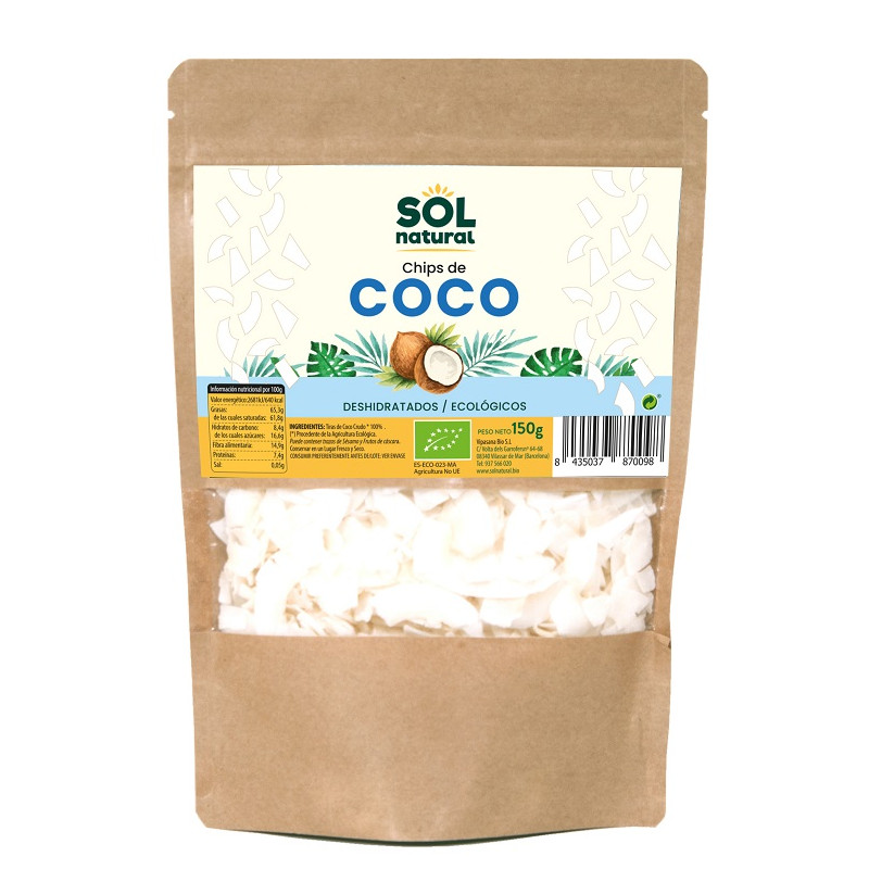 Sol Natural Chips de Coco Sri Lanka 150g