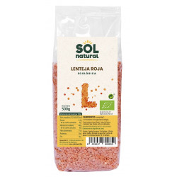 Sol Natural Organic Red Lentil 500g