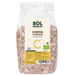 Sol Natural Copos de 4 Cereales Bio 500g