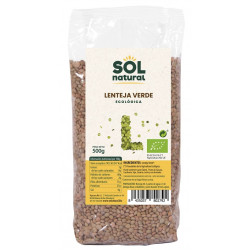 Sol Natural Organic Green Lentils 500g