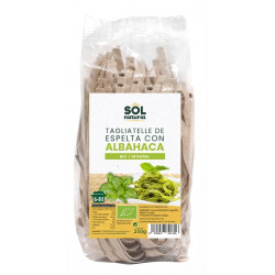 Sol Natural Spelt Tagliatelle Pasta with Basil 250g