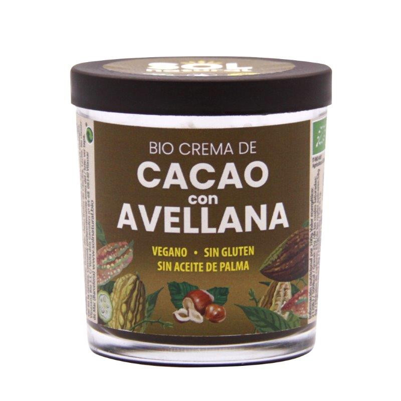Crema Cacao y Avellana Sol Natural 200gr