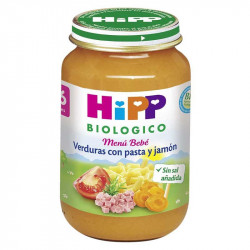 HiPP Tarro de Verduras con Pasta y Jamón 190 gr