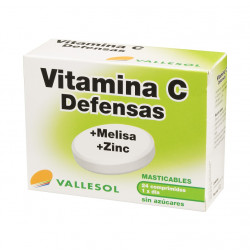 Vallesol Vitamin C + Lemon Balm + Zinc 24 Tablets