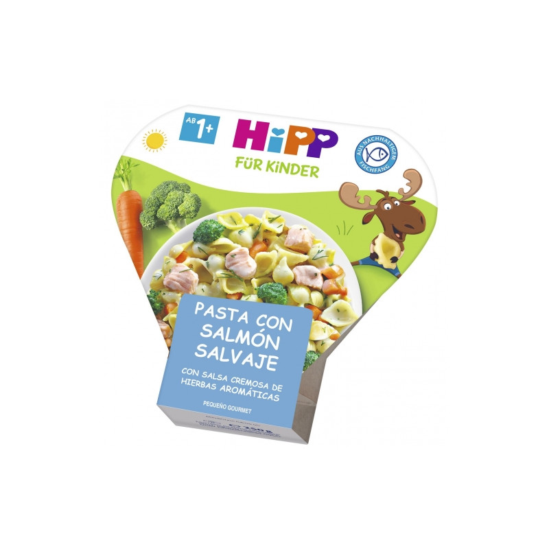 Hipp Gourmet Pasta con Salmón y Salsa Hierbas 250 g