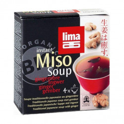 Lima sopa Instan Miso / Gengibre 4 * 15gr