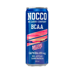 Boisson énergisante à la fraise Miami Nocco BCAA 330ml