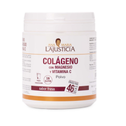 Lajusticia Kollagen mit Magnesium und Vitamin C Erdbeergeschmack 350gr