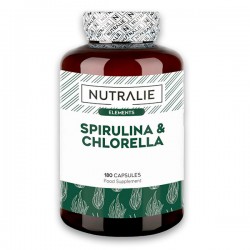 Espirulina y Chlorella 180 cápsulas Nutralie