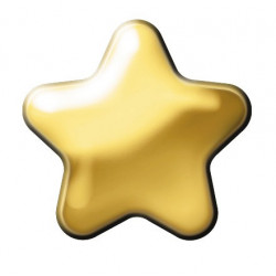 Estelle Sii-Crg 300 Gold Star Ohrring 12 Stück