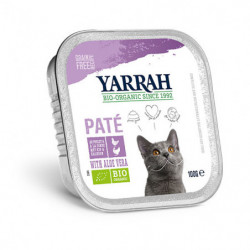 patê de frango Yarrah com peru para gatos bio 100g