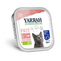 Yarrah Pâté de Saumon Bio pour Chats 100g