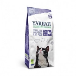 Yarrah Aliment Bio Sans Céréales pour Chats Bio Stérilisés 700g
